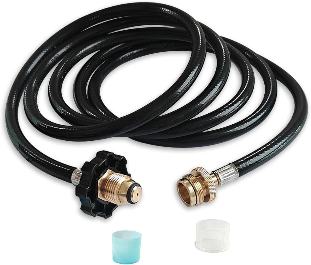 F273704 10FT Propane Adapter Hose for Mr Heater Buddy Series,for Big Buddy/Little Buddy/Portable Buddy Accessories to Propane Tank,Propane Heater Adapter Hose,for Buddy Flex Heater Hose to Propane Keg