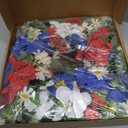 20 Inch 4th of July Wreath, Patriotic Wreaths for Front Door, Red White Blue Hydrangea Flower Wreaths with Daisy for Memorial Day,Independence Day Wreath for Front Door Wall Window Decor