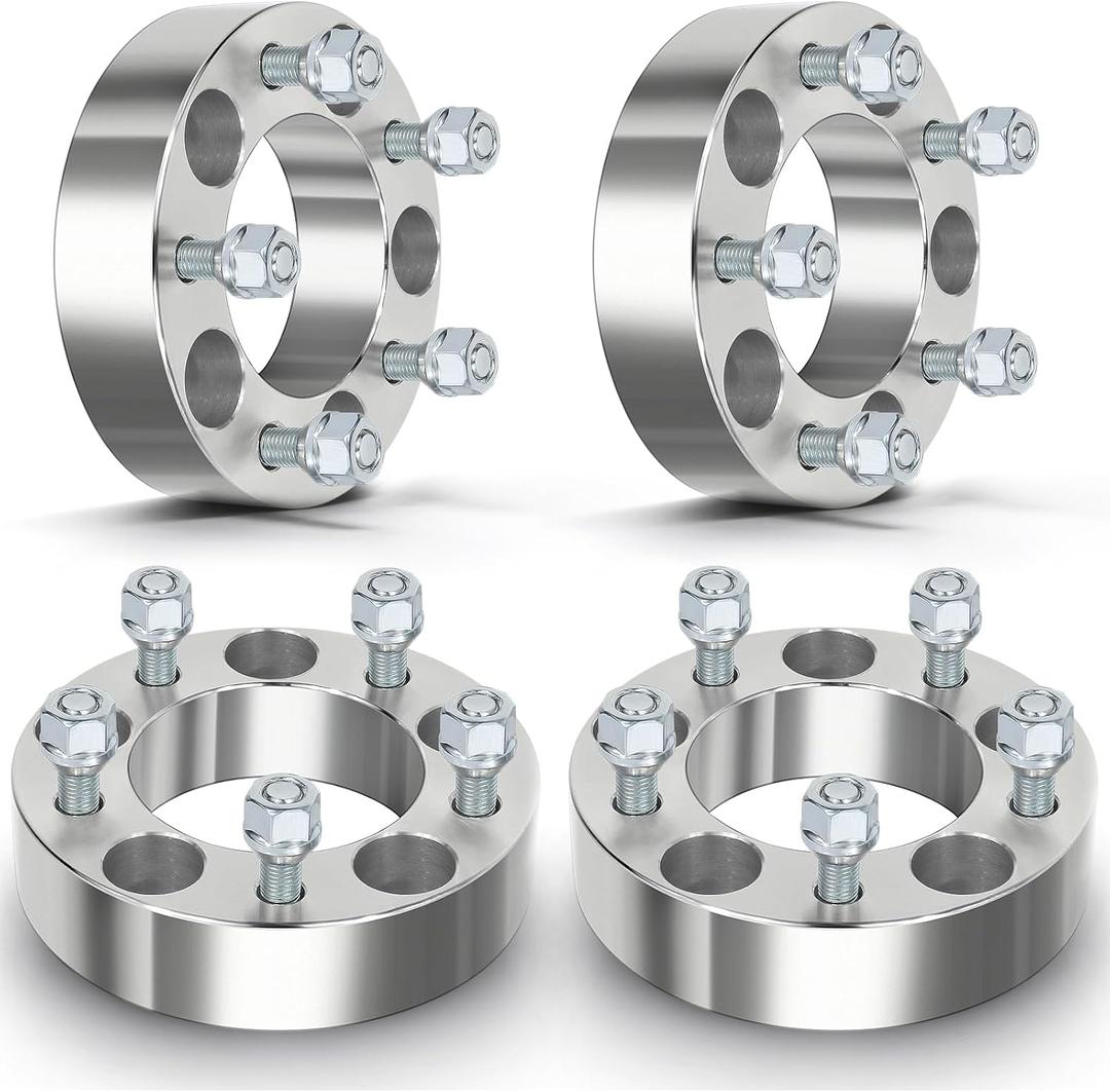 ECCPP 4PCS 1.5 inch Wheel Spacers 5x4.75 to 5x4.75 5X120.65mm12x1.5 Studs 87.1mm CB 5 Lug fits for 1964-1973 for Chevelle |1988-2012 for Corvette |1982-1990 for S15