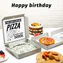2 Pcs Money Box for Cash Birthday Money Pizza Box Gift 10 x 10 Inch Fun Pizza Gift Boxes for Surprise Holder Birthday Wedding Party (Cash Not Include)(Classic)
