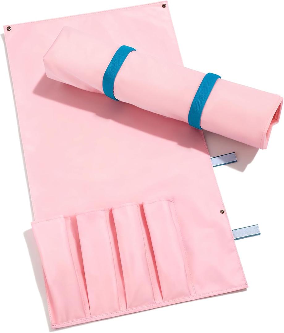 1 Pcs Mahjong Bags Protective Sleeve for Mahjong Racks and Pushers Tile Bag Accessory 20 Inch, Empty Mah Jong Bag Only(Pink,Classic)