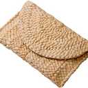 Freie Liebe Straw Clutch Purses for Women Summer Beach Bags Envelope Woven Clutch Handbags