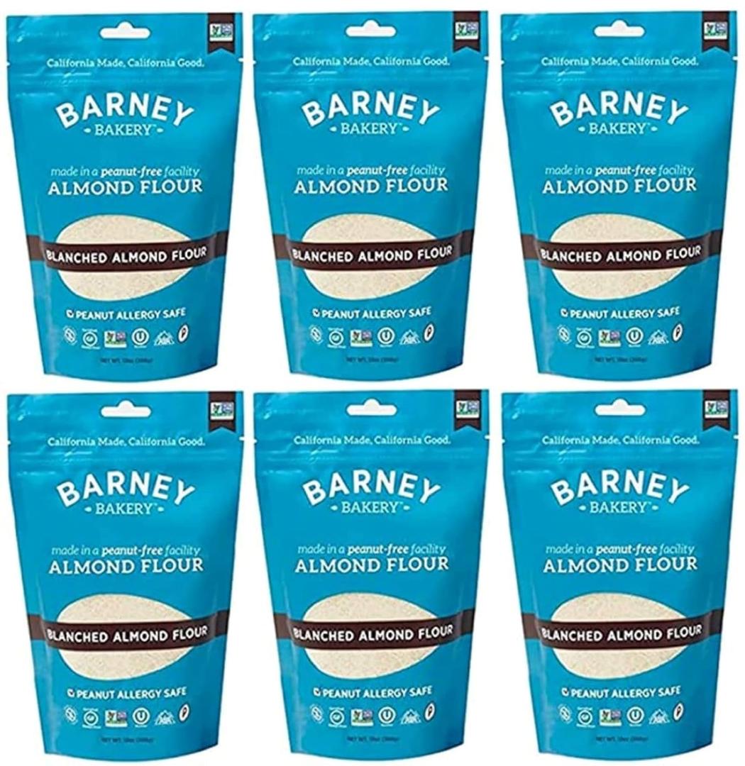 Barney Butter Almond Flour, 13 Ounce (Pack of 6), Non-GMO, Gluten Free, Keto, Paleo, Vegan, Best By: 04/23/2026