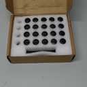 ECCPP 12x1.25 Lug Bolts Shank 28mm Black Wheel Bolts M12x1.25 Wheel Studs with 1 Key fits for 2013-2016 for Dodge for Dart 2014-2018 for Jeep for Cherokee 2015-2018 for Jeep for Renegade 20 Pieces