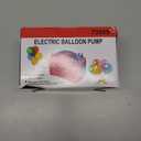 IDAODAN Electric Balloon Pump, Portable Electric Balloon Blower Machine Balloon Air Pump Dual Nozzle Rose Red 110V 600W Balloon Inflator for Party Decorations