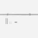 DIYHD 3.3FT Stainless Steel Sliding Rail with Mounting Disc and Joint in Connector