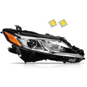 Generic 2018-2022 Camry Headlights,LED Projector Headlight Assembly Compatible with Toyota Camry L LE SE,Headlight Headlamp for Camry 2018-2022 Replacement Right Passenger Side, Black