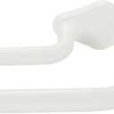 Matte White Double Curtain Rods For Windows 72-144 Inch,Heavy Duty Double Curtain Rod with Aluminum Finials and Bracket,Adjustable Double Window Rods For Blackout Or Room Darkening Panels