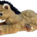 DolliBu Lying Brown Horse Stuffed Animal - Super Soft Plush Horse, Floppy Farm Stuffed Animal, Cute Stuffed Horse Gifts for Girls, Boys, Realistic Horse for Toddler, Kids, and Adults - 10.5 Inches