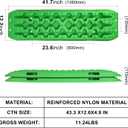 X-BULL New Recovery Traction Tracks Sand Mud Snow Track Tire Ladder 4WD (Green,3gen), Bag+Hardware+Tracks