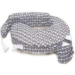 My Brest Friend Original Nursing Pillow Enhanced Ergonomics Essential Breastfeeding Pillow Support For Mom & Baby W/ Convenient Side Pocket, Double Straps & slipcover, Midnight Poppy
