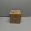 Napco Imports Indoor Outdoor Plant Succulent Herb Flower Pot with Saucer 6 Inch Ceramic Orange Ribbed