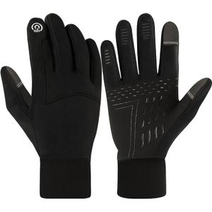 Thin&Thick Winter Gloves for Men and Women,Warm Waterproof Snow Glove for Cold Weather for Ski Hiking Driving Cycling (X-Large)