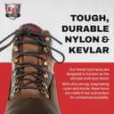 2 x Kg's XTREME Heavy Duty Boot Laces made from 100% Kevlar and Nylon, Virtually Indestructible Boot Laces (120 Inches, Black)