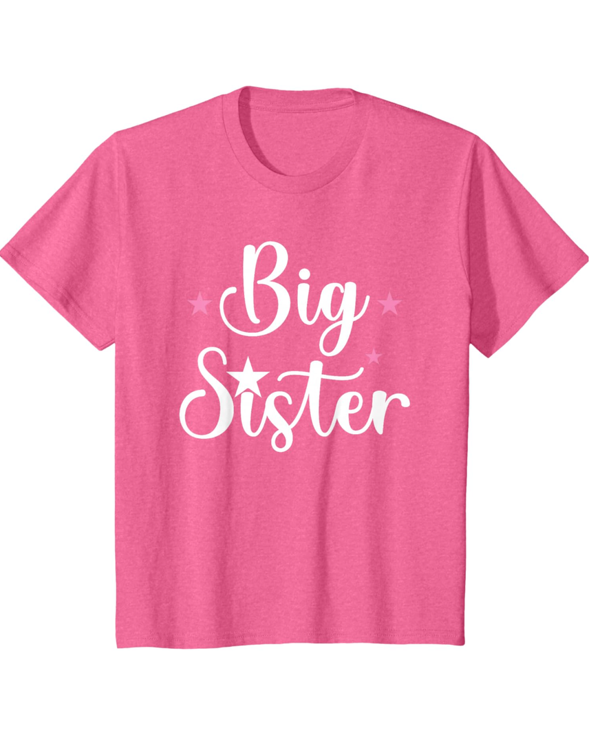 Brand: Great Selection 
Big Sister, Little Stars T-Shirt, Kids 6, Pink, size XS