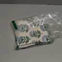 Blue Green Floral Block Print Pillow Covers 16x16 Set of 2 Flower Pattern Cream Spring Summer Decorative Throw Pillowcases Outdoor Rustic Farmhouse Cushion Cases Decor for Home Couch Sofa Bed