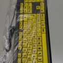 Large Print Computer Keyboard, Wired USB High Contrast Keyboard with Oversized Print Letters for Visually Impaired Low Vision Individuals (Yellow+Black)