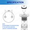 Tip-Toe Bath Tub Drain Trim Kit Set Assembly with Two-Hole Overflow Faceplate Stopper Plug Universal Fine Coarse Thread Screws Gasket Adapter for Bathroom Bathtub (Brushed Nickel)