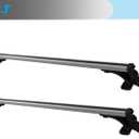 48 inch Car Top Roof Cross Bar 330LB Universal Luggage Cargo Carrier Rack Aluminum