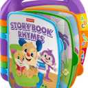 Fisher-Price Baby Learning Toy Laugh & Learn Storybook Rhymes Musical Book with Lights & Sounds for Infants Ages 6+ Months