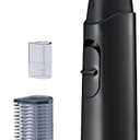 Panasonic Facial Hair Trimmer for Sensitive Skin, Unisex Detailer with Flexible Head, Gentle on Acne, Includes 2 Eyebrow Attachments, Wet/Dry - ER-GM40-K (Black)