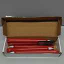 Homemory 6 Pcs Flameless Taper Candles with Remote Timer Dimmer, Red Battery Operated Candlesticks Flickering, Plastic Led Taper Candles Realistic, 9.6 Inches for Party Holiday Celebrations Christmas