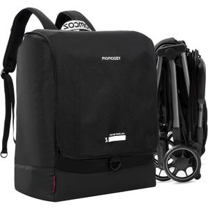 Momcozy Stroller Travel Bag for Airplane | Suit Click Go Stroller | Compatible with Strollers Folded Dimensions of 22.1 X 17.3 X 9.8 Inch | Fit Most Major Brand | Hand-held Back-carrying (Black)