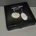 Makeup Mirror with Lights, 1x/20x 360 Rotation Vanity Mirror, Brightness Adjustable Lighted Makeup Mirror with Magnification, 5000 mAh Rechargeable Double Sided Mirror with 3 Colors, Gift for Women (Chrome)