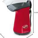 Presto 04863 Poplite Hot Air Popcorn Popper - Built-In Measuring Cup + Melts Butter, Easy to Clean, Built-In Cord Wrap, 18 Cups, Red