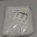 H.VERSAILTEX Blackout Valances for Windows,Kitchen Curtains Valances for Living Room/Bedroom/Bathroom Privacy Decorative Rod Pocket Short Window Valance Curtains, 52" W x 18,4 Panels, Ivory/Cream