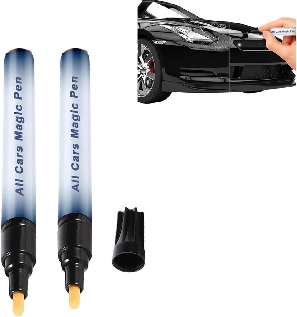 All Cars Magic Pen2Pcs,Magic Pen for Car Scratches,Magic Car Scratch Removal Pen,Quick and Effective,Remove Various Scratches