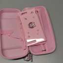 innoAura Switch 2 Case 14-in-1 Bundle for NS Switch 2 (2025), with Carrying Case, Protective Cover, Thumb Grips, Screen Protector, Cute Pendant and Sticker, Pink