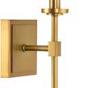 Kira Home Torche 20" Modern Wall Sconce/Wall Light + Black Linen Shade, Warm Brass Finish
