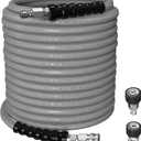 3/8" Kink Resistant Pressure Washer Hose 100FT, Swivel 3/8" Quick Connector and M22 Fitting, Supporting Up to 4200 PSI for Heavy Duty Use, Fitting Most Pressure Washers