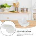 Hemoton Creative Ceramic Sauce Plate 5.11 Inch Decorative Oyster Shape Condiment Tray for Serving Soy Sauce and Seasonings Ideal for Home and Restaurant Dining