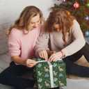 6 x RiukRaiu Dinosaur Christmas Wrapping Paper for Kids Adults - Green Xmas Gift Wrap Santa Hat T-Rex Trees Candy Canes Colorful Flags Stars Snowflakes for Holiday Party - 4 Jumbo Sheets, 40 x 28 Inches Each