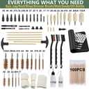 Iunio Gun Cleaning Kit, Universal Gun Cleaning Kit for All Caliber Shotgun Pistol Rifle Cleaning Kit with Mat Portable Case