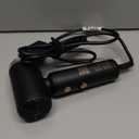 Dual Voltage Travel Hair Dryer, Mini Ionic Hair Dryers with Magnetic Curly Diffuser, 1500W High-Speed Fast Drying, Lightweight Compact Portable Blow Dryer, Gift Women,Quiet,European 100-240V (Black)