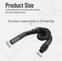 72046-06-0327 Hose Replacement, with Universal Attachments Adapter Kit for Or-eck BB850, BB870, BB1000, BB1100, BB1200 Vacuum (Extended length: 4 feet)
