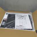 SUPERJARE Nightstand with Charging Station, Bed Side Table with Adjustable Fabric Drawer, Night Stand for Bedroom, 3-Tier Storage End Table, for Living Room, Rustic Brown and Black (M (11.8"D x 15.7"W x 23.4"H))