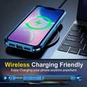 SPIDERCASE for iPhone 14 Case/iPhone 15 Case, [15 FT Military Grade Drop Protection][Non-Slip] 2 Pack [Tempered Glass Screen Protectors+Camera Lens Protectors] Heavy Duty Shockproof Case, Dark Blue