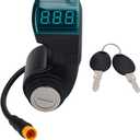 Alomejor Electric Scooter Handle Switch Lock with Display Screen Replacement with 2 Keys Excellent ABS for M5 Electric Scooters,1 Pack