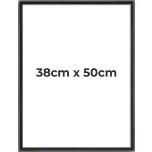 Black Picture Frame 38x50 cm Handmade Wooden Frame