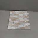 Art3d 10-Sheet Peel and Stick Backsplash Tile for Kitchen - 1212 Stick on Wall Tile for Kitchen Bathroom Countertop Living Room, Beige & White