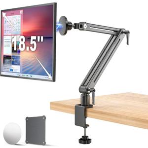 Jakeko Strong Magnetic Portable Monitor Desk Clamp - 75mm VESA Mount 4.7" 12.9" 15.6" 16" 17.3" 18.5 inch 360 Rotate Base Tablet Holder Arm JK07B1