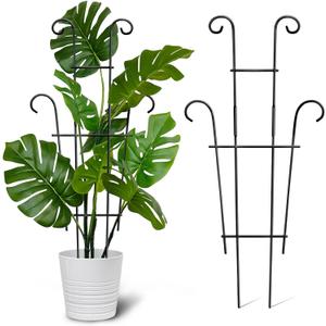 Plant Trellis for Potted Plants 2p, Larger 23in Garden Trellis for Climbing Plants Indoor, Rustproof House Plant Support for Pothos Hoya Ivy Flower