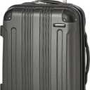 Rockland London Hardside Spinner Wheel Luggage, Grey, Carry-On 20-Inch