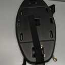 Kayak Seat Back, Sit On Top Kayak Backrest, Adjustable Cushioned Kayaking Support Back Pad Band (Dark Black)