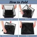 Zopeal 6 Pack Popup Laundry Hamper 13 Inch Collapsible Laundry Baskets with Handles Mesh Clothes Baskets Portable Single Layer Foldable Clothes Hamper Square Bin for Washing, Toy Storage(Multicolor)