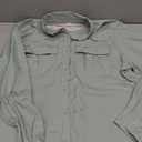 Women's UPF 50 Long Sleeve Sun Protection Shirts Safari Fishing Hiking (Medium, Bean Green)